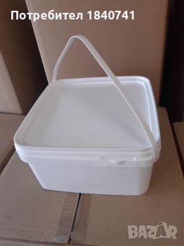 Кутии за 4 кг.сирене прозрачни и бели 5 литра, снимка 5 - Кутии за съхранение - 39582793