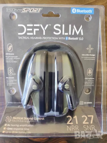 Активни антифони IsoTunes Defy Slim с Bluetooth, снимка 3 - Оборудване и аксесоари за оръжия - 55739762