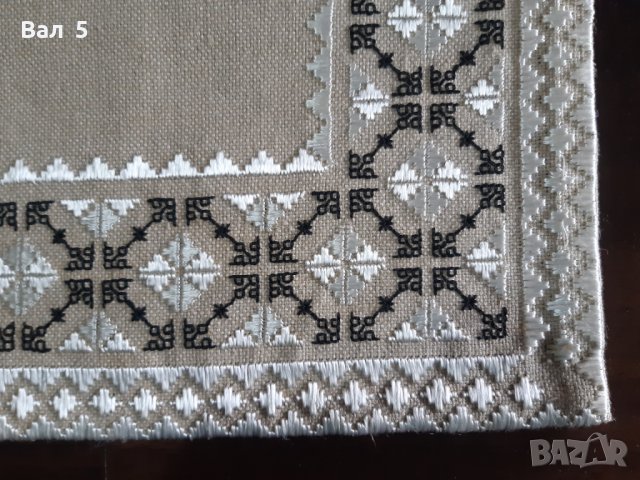 Бродирано каре , тишлайфер , покривка ЛЕНЕНА ПАНАМА, снимка 4 - Антикварни и старинни предмети - 40743966