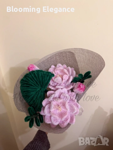 Вечен букет от плюшена тел - водни лилии, снимка 2 - Романтични подаръци - 54174299