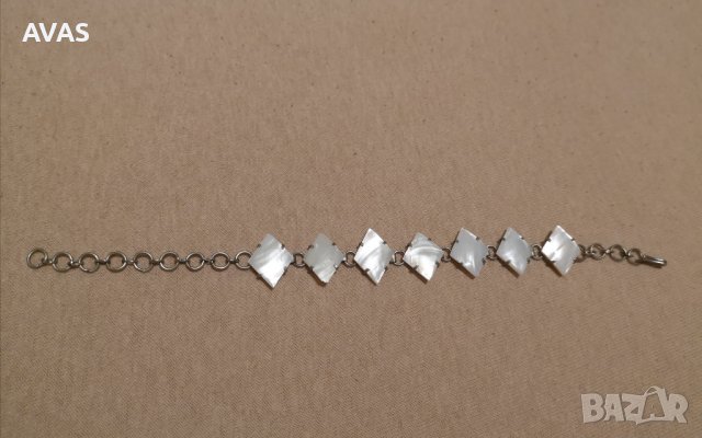 Нова седефена гривна с верижка , снимка 4 - Гривни - 36694419