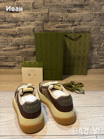 Gucci Double Screener Мъжки Обувки, снимка 5 - Кецове - 53020976