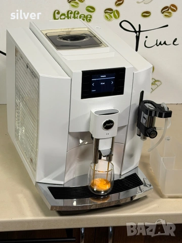 Кафемашина кафе автомат Jura E8 piano white с гаранция, снимка 10 - Кафемашини - 54156391