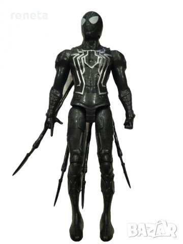 Фигурка Spiderman, Venom 2, Черна, 19 см., снимка 2 - Фигурки - 37134656