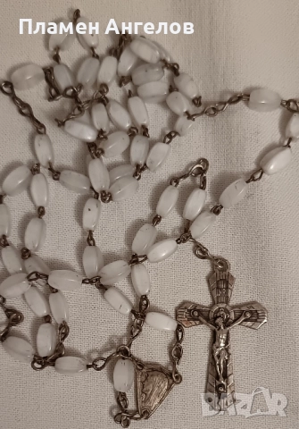 Розарий. Антична френска молитвена броеница , снимка 3 - Антикварни и старинни предмети - 52487155