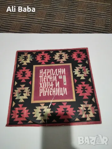 Плоча ВНА 348 Български нар.песни,хора и ръченици , снимка 1