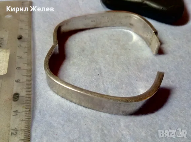 КЛАСИЧЕСКА РЕТРО АРТ СТИЛ СРЕБЪРНА ГРИВНА СРЕБРО 925 СТАРА МАЙСТОРСКА РЪЧНА ИЗРАБОТКА 42361, снимка 12 - Гривни - 48485863