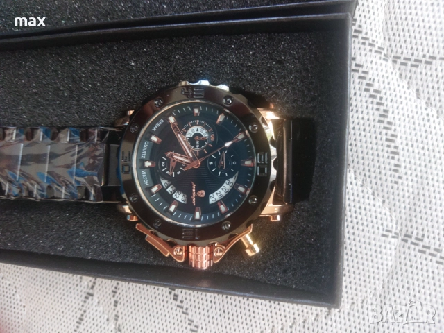 Кварцов часовник с 6 стрелки и дата ,фосфорисциращ,водоустойчив., снимка 10 - Мъжки - 52244391