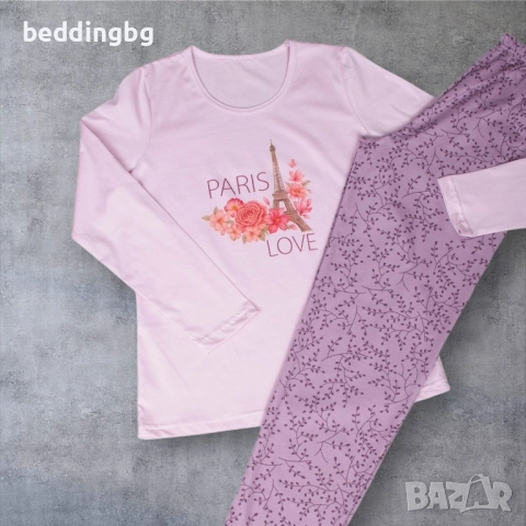 Дамска Памучна #пижама , снимка 4 - Пижами - 36373866