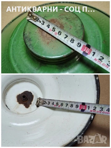 Стара Соц Емайлирана Улична Лампа. , снимка 6 - Антикварни и старинни предмети - 52506111