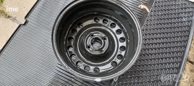 1бр. нова железна джанта 6J15 ET43. 4x100мм. Свалена от Opel Astra. Става и на Corsa, Meriva и др., снимка 4 - Гуми и джанти - 49910280