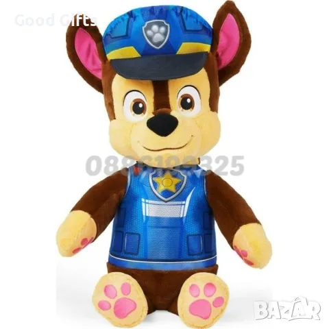 Голяма плюшена играчка Пес Патрул Чейс, Маршал, Роки, Скай, снимка 3 - Плюшени играчки - 47268155