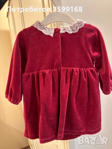 Коледна рокля H&M 74 рр , снимка 2 - Бебешки рокли - 51998846