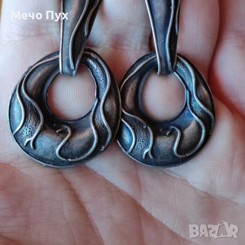 Стари сребърни обеци (74), снимка 6 - Обеци - 40448050