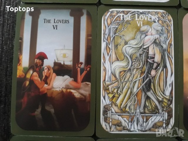 80 таро карти с кант и малка книжка: Fantastic Myths and Legends Tarot, снимка 15 - Карти за игра - 34436817