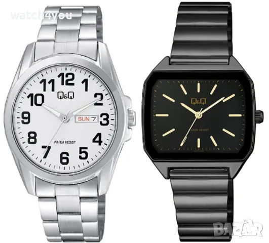 НОВ МЪЖКИ ЧАСОВНИК Q&Q A05A-002PY С ДЕН ДАТА ЯПОНСКИ МЕХАНИЗЪМ.МЪЖКИ ЧАСОВНИЦИ QQ QZ44J402Y