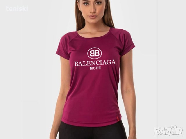  Тениски Balenciaga Принт Модели цветове и размери , снимка 7 - Тениски - 32405838