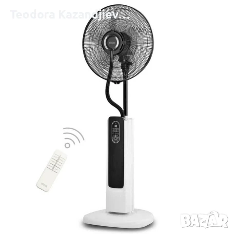 Вентилатор с водна мъгла 16'' , 75W, LED, дист. упр-е, снимка 1