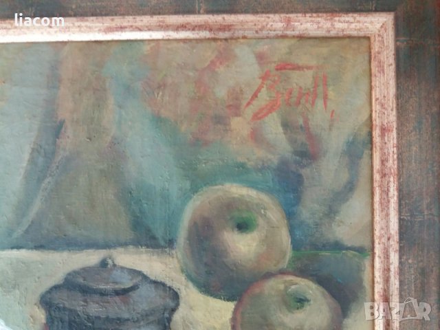 ВЕНКО ПЕТРОВ масло/ натюрморт, снимка 4 - Картини - 38996332