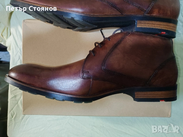 Eлегантни мъжки кларкове от естествена кожа Lloyd №46, снимка 7 - Мъжки боти - 51657148