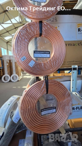 Неизолирана медна тръба, 1/4” (6,35 мм), дебелина на стената 0,71 мм – ролка от 50 м