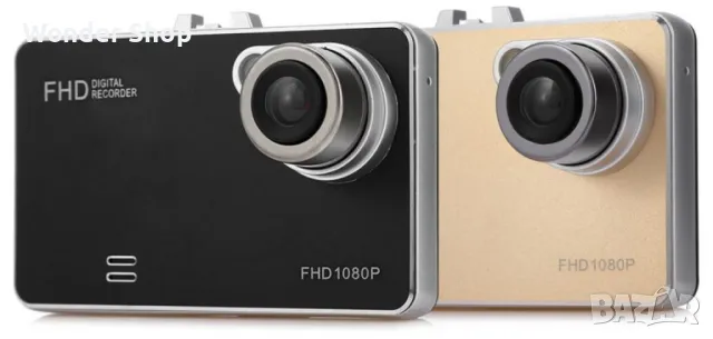 Стилен DVR в златисто или черно с 2.4 инча екран и голям ъгъл на виждане AC81. ✨