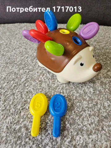 Образователни играчки таралежи – за моторика, цветове и цифри, снимка 4 - Образователни игри - 49794307