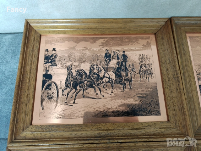 Гравюри върху мед, картина 31/25 см, снимка 10 - Картини - 52697189