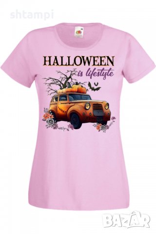 Дамска тениска Halloween is Lifestyle,Halloween,Хелоуин,Празник,Забавление,Изненада,Обичаи,, снимка 9 - Тениски - 38146751