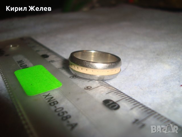 СТОМАНЕН с ЕМАЙЛ-ПАСТА ХЕНД-МЕЙД АРТ ПРЪСТЕН ТИП ХАЛКА НЕРЪЖДАЕМА БЛАГОРОДНА СТОМАНА 27593, снимка 4 - Пръстени - 37510267
