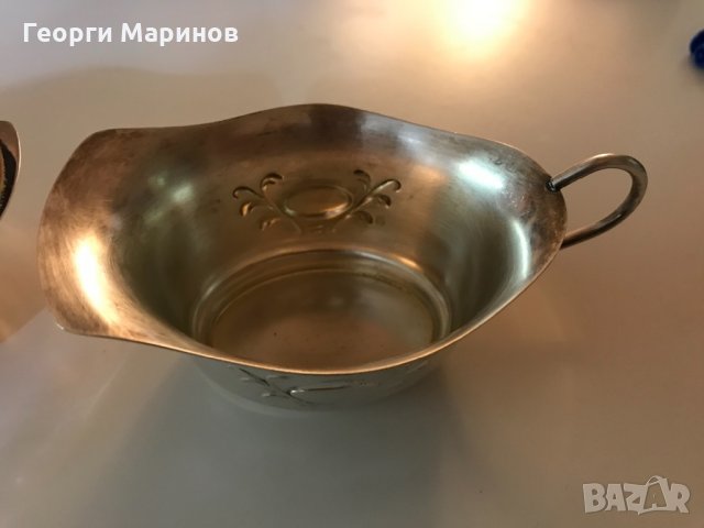 Посребрена сосиера, PRIMA NS, Швеция, снимка 7 - Аксесоари за кухня - 30316120