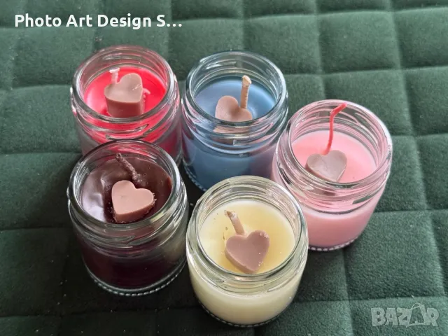 ~•°Бурканче с ароматна свещ °•~, снимка 9 - Декорация за дома - 48639505
