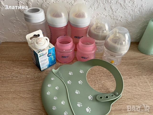 Шишета и нагревател Avent