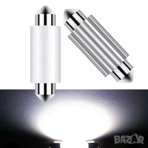 LED крушки софитни 39mm 12-24V 2 броя, снимка 4 - Аксесоари и консумативи - 55864911