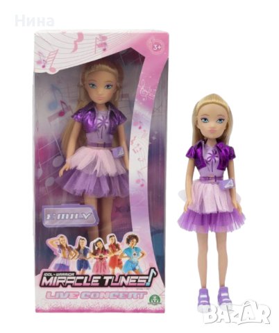 Модна кукла Emily, Miracle Tunes, Giochi Preziosi, 25 см, снимка 3 - Кукли - 44434179