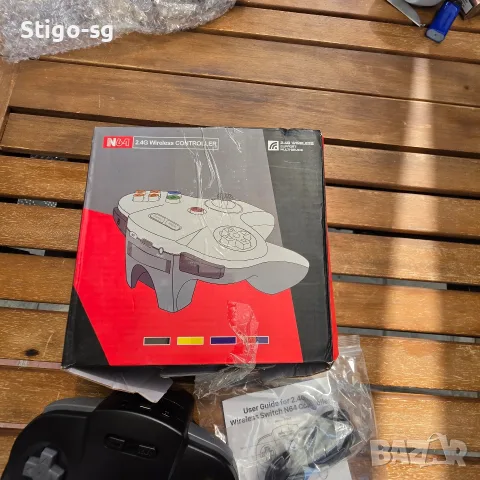 Безжичен N64 контролер за Switch игри, 2.4GHZ Безжичен N64 Дистанционно управление , снимка 2 - Аксесоари - 55977479