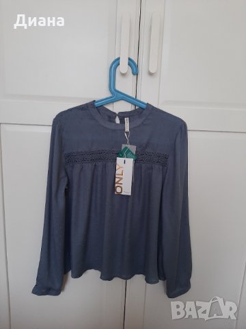Нежна блуза размер 38, марка ONLY, снимка 3 - Блузи с дълъг ръкав и пуловери - 30340254