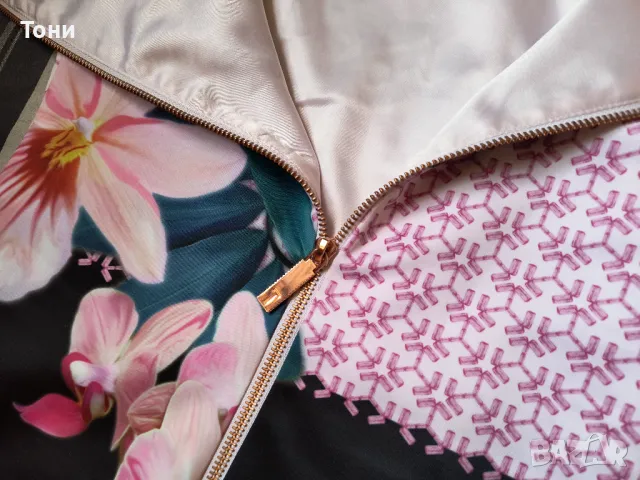  Елегантна рокля Ted Baker Pink 2 UK 10 Flamingo, снимка 11 - Рокли - 47547223