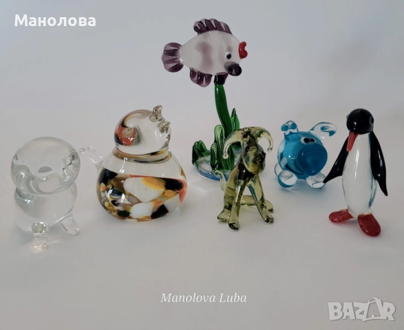 Колекция от миниатюрни скулптури от стъкло., снимка 8 - Колекции - 52418875
