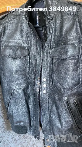 Pepe Jeans L кожено яке, снимка 2 - Якета - 45482629