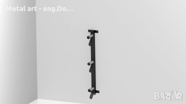 Стойка за дискове за монтаж на стена, снимка 3 - Фитнес уреди - 31473553