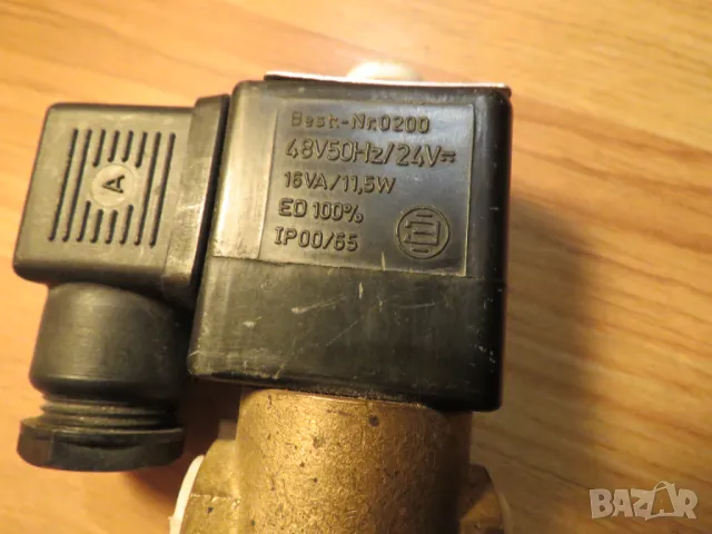 Български електромагнет вентил 1/4 захранване 48 волта променливо или 24 волта право ЗИТА -Русе., снимка 2 - Други машини и части - 49936537