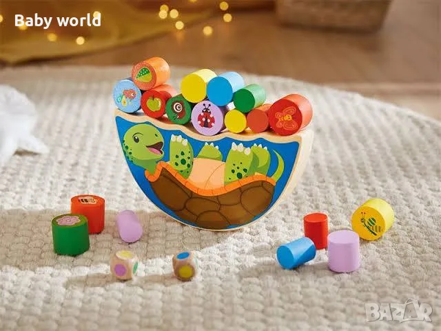 Playtive Дървен игра за баланс, снимка 5 - Образователни игри - 56545094