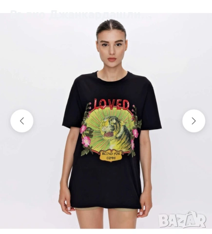 Тениска Gucci с принт, размер L, снимка 12 - Тениски - 53120799