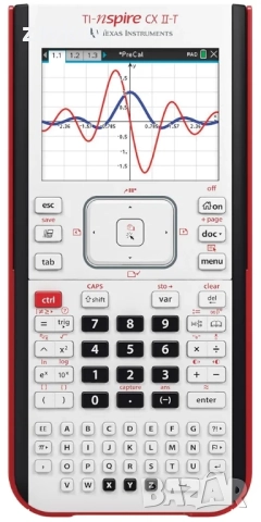Texas Instruments TI-Nspire CX II-T | цифров калкулатор, E/D/I/NL/P/F, батерия, USB, софтуер