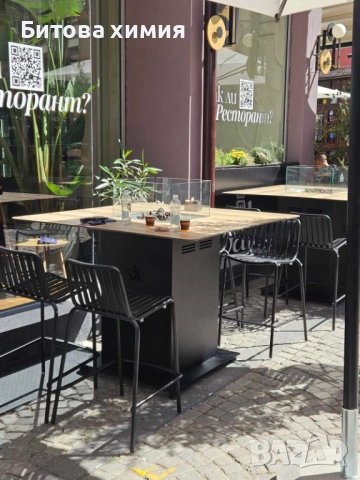 Маса с огнище, отоплител на газ за ресторанти и градини, снимка 13 - Маси - 36914347