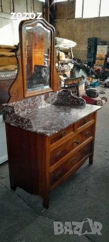 Антикварен тоалетен шкаф №70, снимка 4 - Шкафове - 52232511