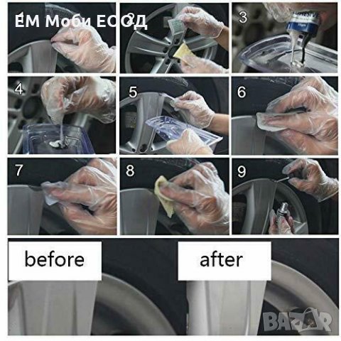 VISBELLA Комплект за Възстановяване и Ремонт на Алуминиеви Джанти, снимка 6 - Аксесоари и консумативи - 32207874