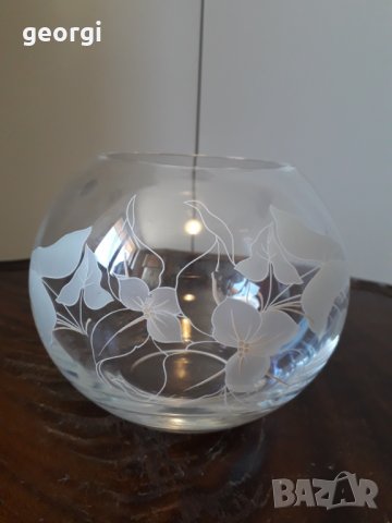Немска кристална купа бонбониера 