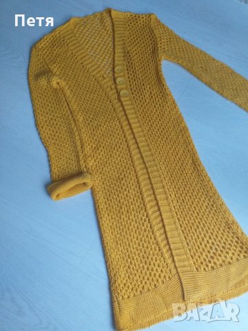 Нова пролетна жилетка на дупки дълга,коприна и памук 